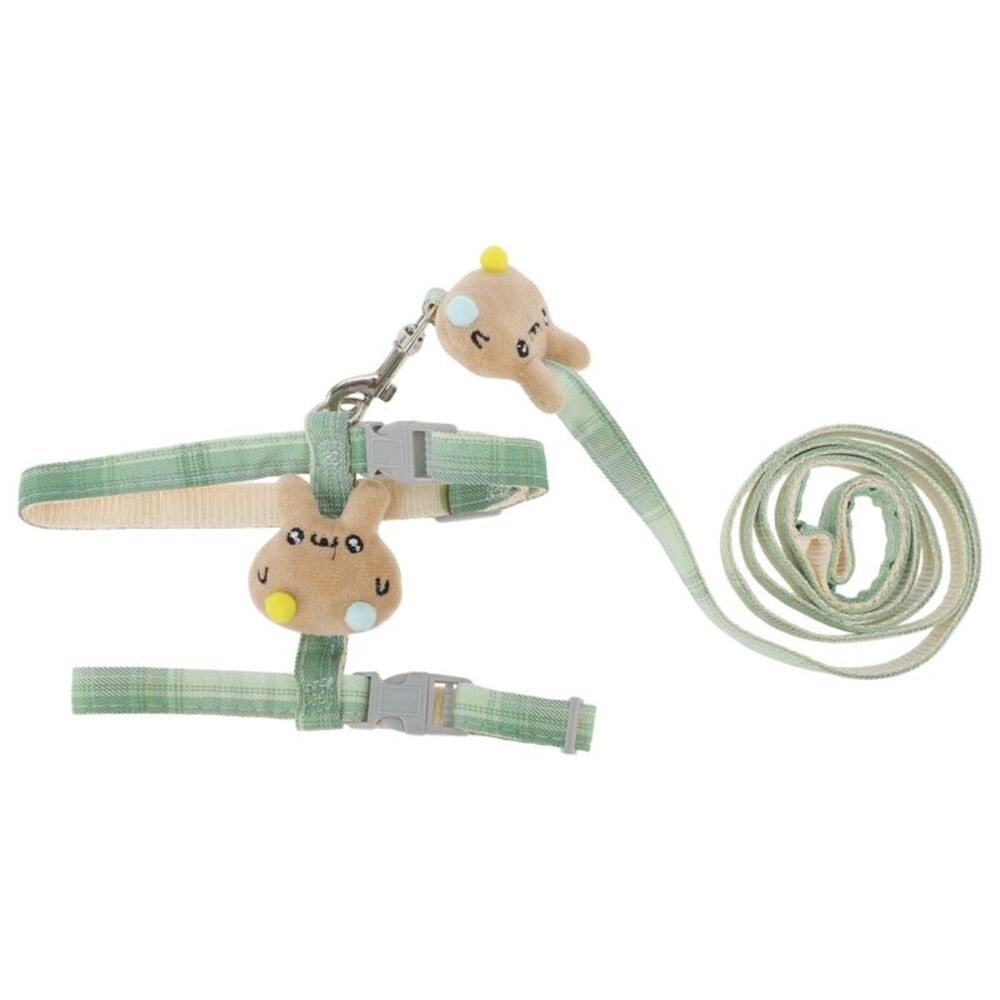 Cartoon I-Shaped Pet Leash Kit Medium Green